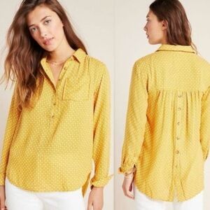 Anthropologie Isadora Tunic Yellow
